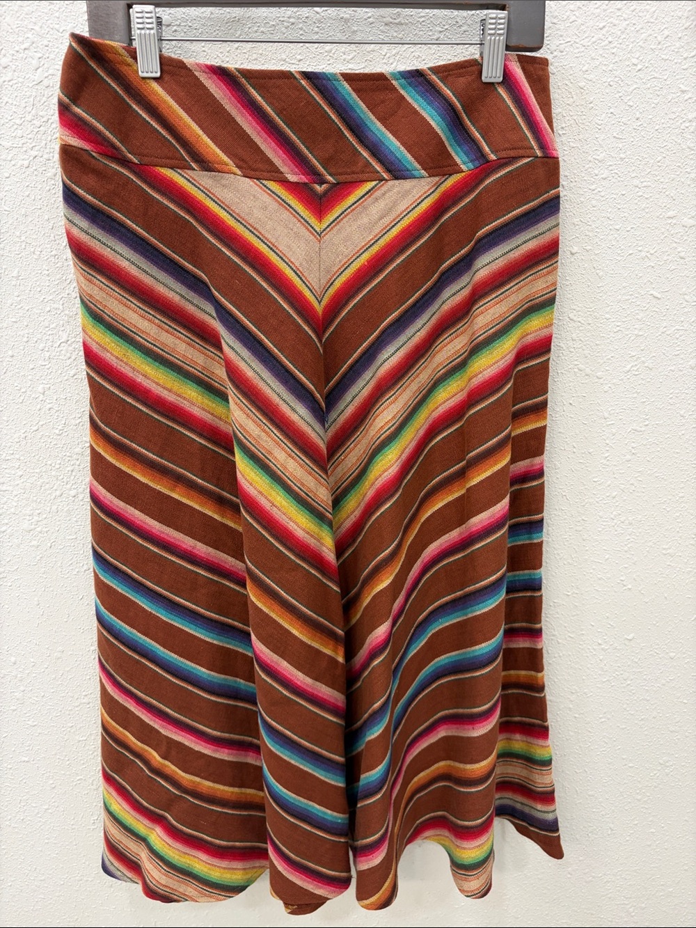 Lauren Ralph Lauren Multicolor Chevron A-Line Maxi Skirt